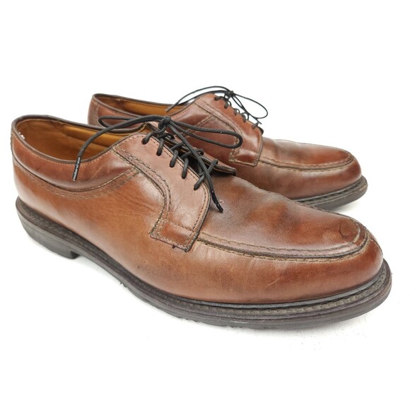 Allen Edmonds Wilbert Brown Calf Leather Oxford Derby Shoes 10 D main image 5